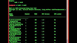 Identifying WPS enabled access points with WASH [upl. by Seftton]