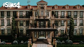 Tartosa Grand Hotel ♥ The Sims 4 Speed Build  CC [upl. by Suciram]