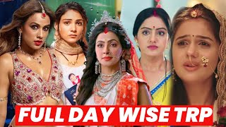 Colors TVs All Shows Day Wise TRP WEEK 37 [upl. by Ardnat]