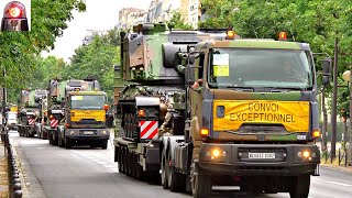 Massive Convoy of Tanks in Paris on Bastille Day [upl. by Kerred]