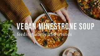 VEGAN MINESTRONE SOUP  Good Eatings [upl. by Niamreg402]