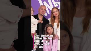 Ashlee Simpson and Evan Ross Bring Their Adorable Trio to Inside Out 2 Red Carpet Event [upl. by Shamma]