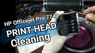 Hp Officejet 7440 AiO  Printhead Problem [upl. by Nahsad]