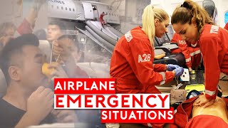 Airplane Emergency Situations  How Cabin Crew Handle It [upl. by Hynes692]