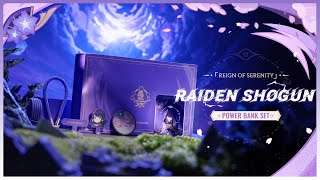 Raiden Shogun Superb Magnetic Charging Power Bank Set Genshin Impact [upl. by Janna]