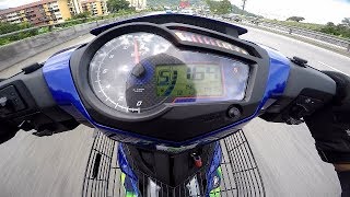 TOP SPEED Y15ZR SPEC 62 SPROCKET 1441 GPS VS METER [upl. by Bergstein311]