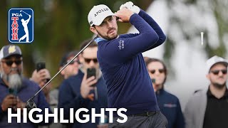 Patrick Cantlay shoots 7under 65  Round 1  Farmers  2024 [upl. by Acsot]