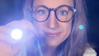 👩🏻‍⚕️ ASMR Sleep Doctor medical roleplay physical eye exam personal care attention layered sounds [upl. by Gewirtz]