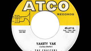 1958 HITS ARCHIVE Yakety Yak  Coasters a 1 record [upl. by Aynwat]