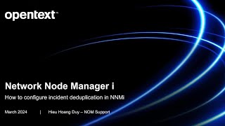 NNMi How to configure incident deduplication [upl. by Yziar]