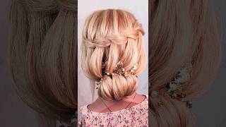 ✨Original Easy Hairstyle🤌 DariaStil hairstyle updo hairtutorial hair прически easyhairstyle [upl. by Fawne]