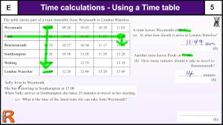 Time Calculations and Timetables GCSE Maths Foundation revision Exam paper practice amp help [upl. by Tench672]