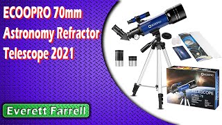 ECOOPRO 70mm Astronomy Refractor Telescope 2021 [upl. by Devin]