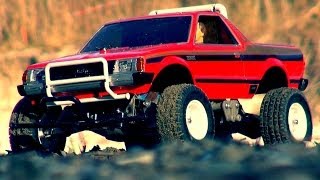 Tamiya Subaru Brat in Sand and Water Action [upl. by Lucia]