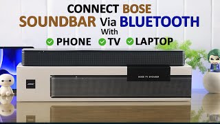 Bose TV Speaker How to Enter Pairing Mode Connect Devices VIA Bluetooth [upl. by Readus295]