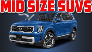 Top 10 Best Mid Size 3 Row SUVs [upl. by Deane]