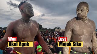 Akol Agok Vs Majok Siko South Sudanese Wrestling [upl. by Allimaj]