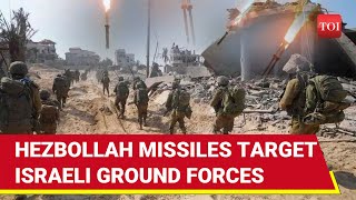 Israeli Soldiers Run For Lives As Hezbollah Missiles Target IDF Tank Evacuation Team  Report [upl. by Aibos495]