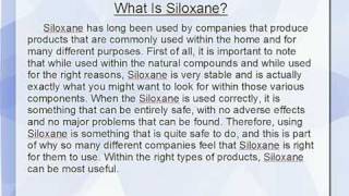 What Is Siloxane [upl. by Jerrold]