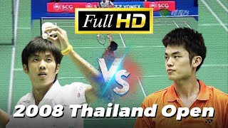 FullHD50FPS  MS  Lin Dan vs Boonsak Ponsana  2008 Thailand Open  Highlights [upl. by Ingelbert]