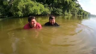 Kyle Catfish Noodling For the First Time Catches a MONSTER [upl. by Davenport690]