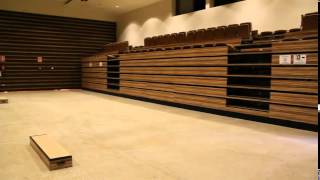 Telescopic Seating  Retractable Seating  Retractable Bleachers [upl. by Ocsecnarf]