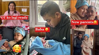 Delivery day Birth vlog👩‍🍼 meet our new born😘 most Amazing feeling🥰​⁠ New beginning😍 [upl. by Enyamert]