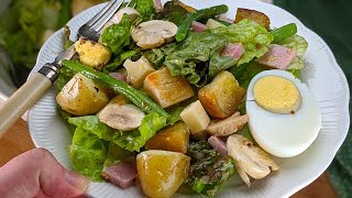 Salade Parisienne  Recette rapide facile mais surtout délicieuse [upl. by Kabab712]