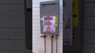 Tankless water heater install [upl. by Vedette]