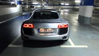 Capristo Sound am Audi R8 V8 Exhaust Soundcheck Auspuff [upl. by Aynotel]