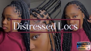 KNOTLESS SOFT LOC TUTORIAL  DISTRESSED BUTTERFLY LOCS  DIY [upl. by Tedd]