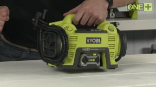 Le gonfleur – compresseur sans fil 18 V Ryobi ONE R18I [upl. by Gninnahc]