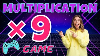 9X MULTIPLICATION GAME BRAIN BREAK EXERCISE MOVEMENT ACTIVITY MATH GAME TIMES TABLES for kids [upl. by Llyrad]