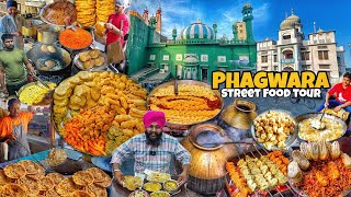 Phagwara Street Food Tour  Bhature Chole Kulcha Chole Tikki Jalebi Samosa [upl. by Naujaj195]