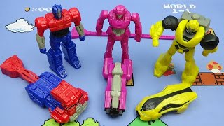 2024 TRANSFORMERS ONE set of 6 BURGER KING MOVIE COLLECTIBLES VIDEO REVIEW [upl. by Ramor]