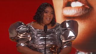 LIZZO Wins Record Of The Year For About Damn Time  2023 GRAMMYs [upl. by Nosduj]