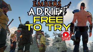 Embers Adrift MMo  Free to Try  We Play amp Chat [upl. by Ahsinom]