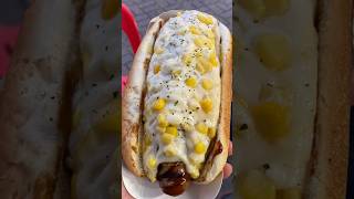 Mozzarella corn cheese hot dog  Korean street food [upl. by Oletha]