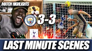 LAST MINUTE SCENES KULU SAVES SPURS AT THE ETIHAD Manchester City 33 Tottenham MATCH HIGHLIGHTS [upl. by Liborio905]