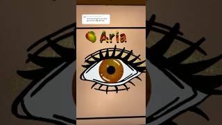 eye series  aria🥭 shorts procreate digitalart shortsviral art satisfying [upl. by Judsen348]