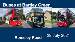 Buses at Bartley Green 29 July 2021 [upl. by Heyra]