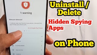 Uninstall or delete hidden Spying apps from Phone [upl. by Irroc]