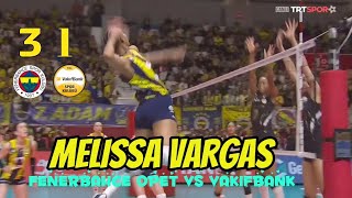 Melissa Vargas  fenerbahce opet vs Vakifbank  Turkish volleyball League 2024 [upl. by Ahens798]