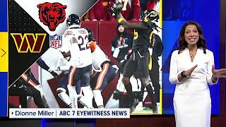 Chicago Bears lose to Washington Commanders on heartbreaking lastsecond Hail Mary touchdown [upl. by Suilienroc]