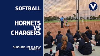 Softball  Chargers vs Hornets  Sunshine U21 Classic [upl. by Erickson763]