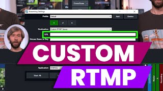 Custom RTMP Tutorial Learn how to stream to any destination Includes Facebook Live Example [upl. by Nnayt]