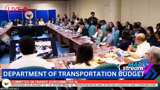 Senate Hearing 2025 Budget of the Department of Transportation [upl. by Cavan986]