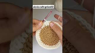 How to make crochet closing the circle ⭕ [upl. by Nappie965]