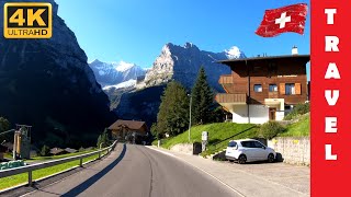 Driving in Switzerland 6 From Grindelwald to Lauterbrunnen  4K 60fps [upl. by Luisa]