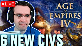 NEW CIVS Build Orders Tips amp Tricks AOE4 Gameplay 3 [upl. by Ahtnamas940]